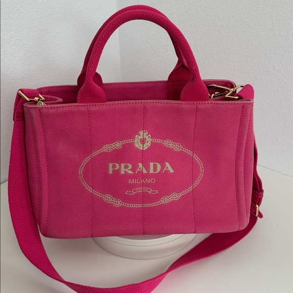💯Authentic Prada Canapa Pink Tote Bag🍀 - Picture 14 of 15